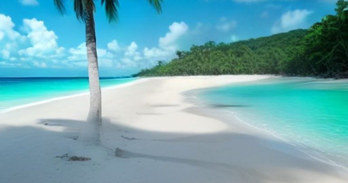 Flamenco Beach on Culebra, Puerto Rico